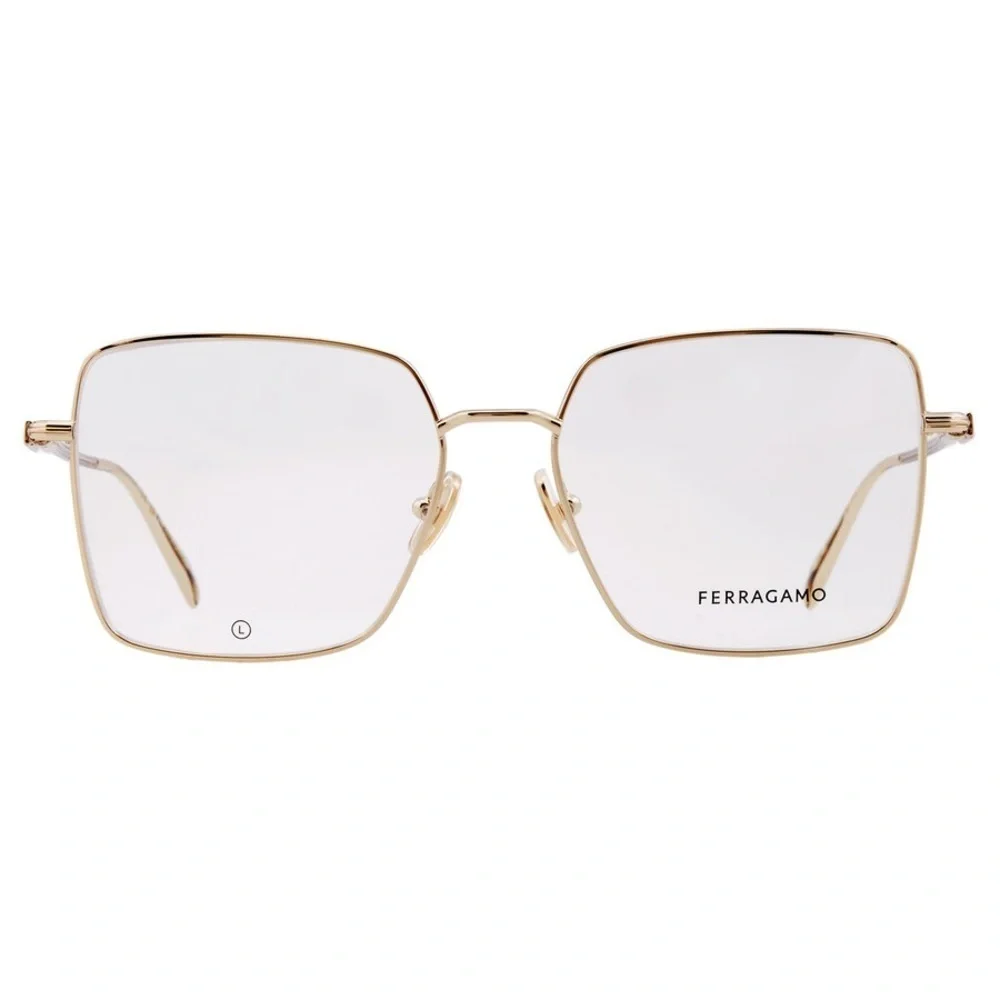 Salvatore Ferragamo Women's Gold Square Glasses